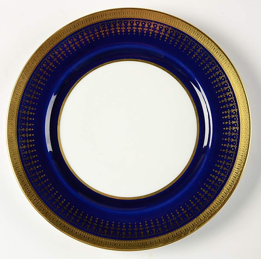 Hertford-Cobalt (Smooth) Salad Plate by John  Aynsley & Sons-1