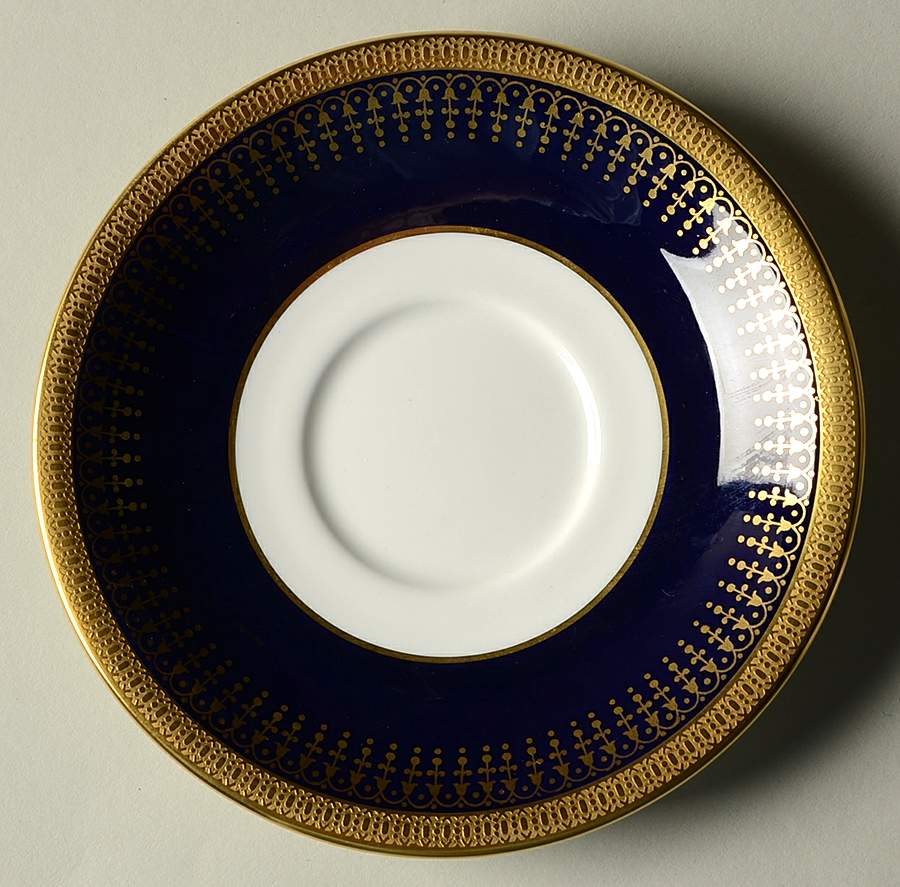Hertford-Cobalt (Smooth) Saucer for Cream Soup Bowl by John  Aynsley & Sons-1