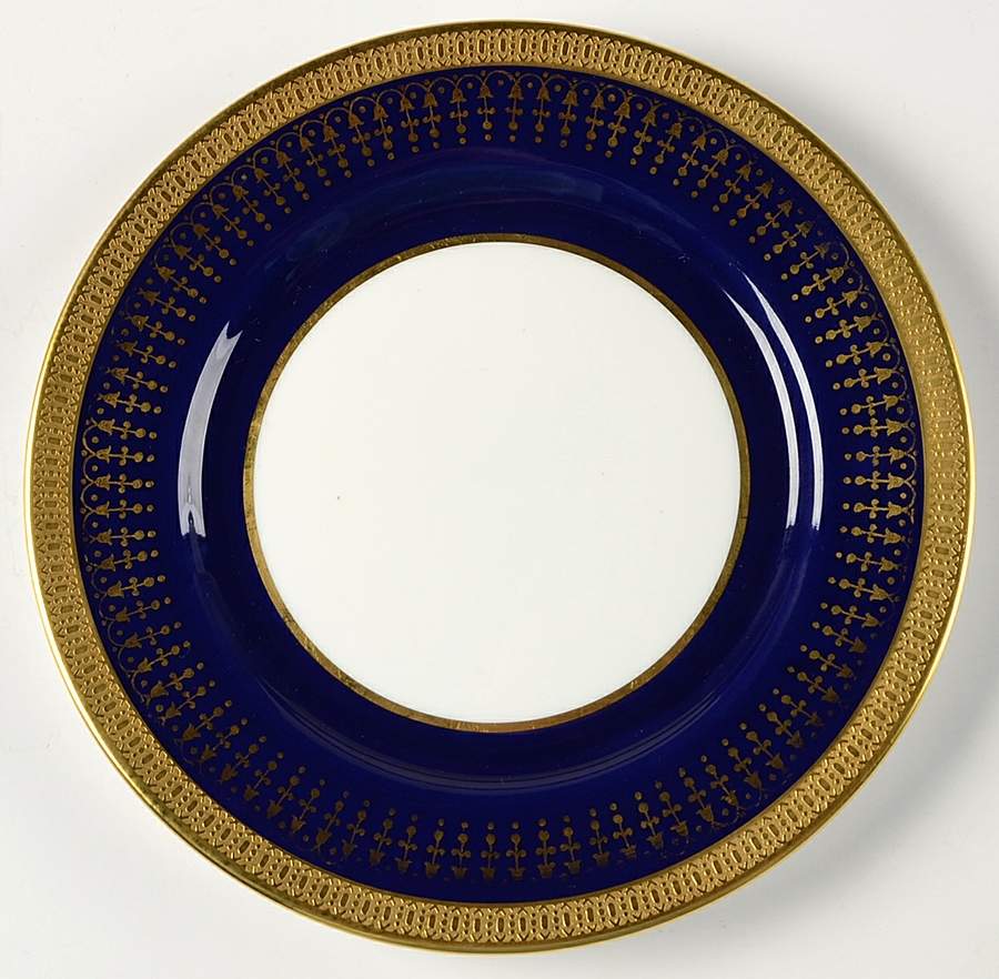 Hertford-Cobalt (Smooth) Bread & Butter Plate by John  Aynsley & Sons-1