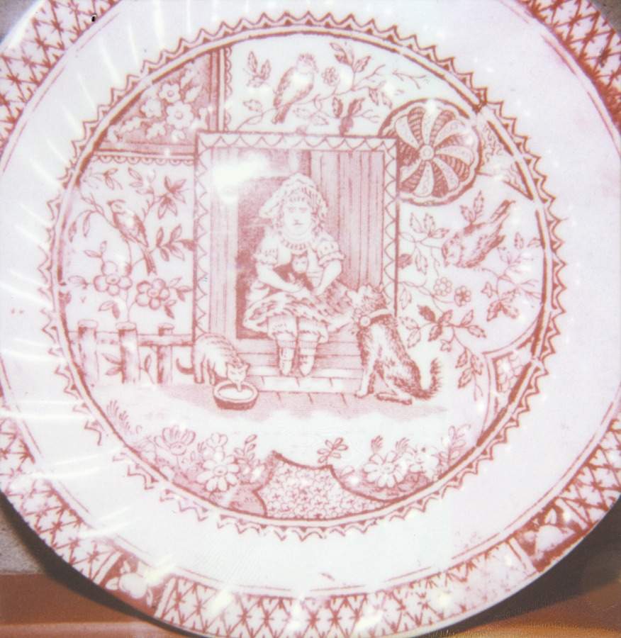 Little Mae Red Dinner Plate by Allerton's-1