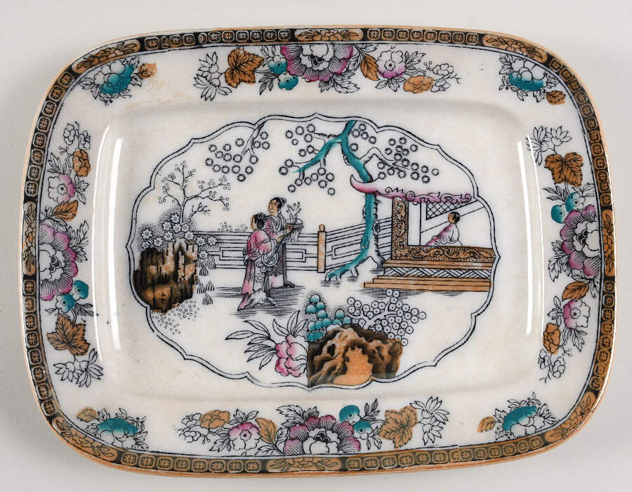 Chinese 11" Rectangular Serving Platter by Ashworth Bros-1