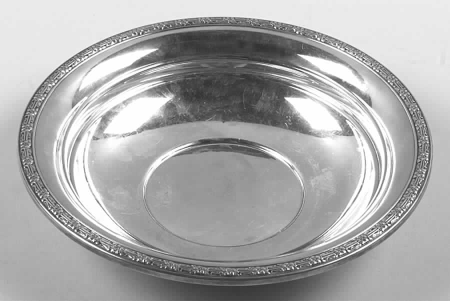 Colonial Rose (Sterling, 1948, Hollowware) Medium Sterling Round Vegetable Bowl by Amston-1