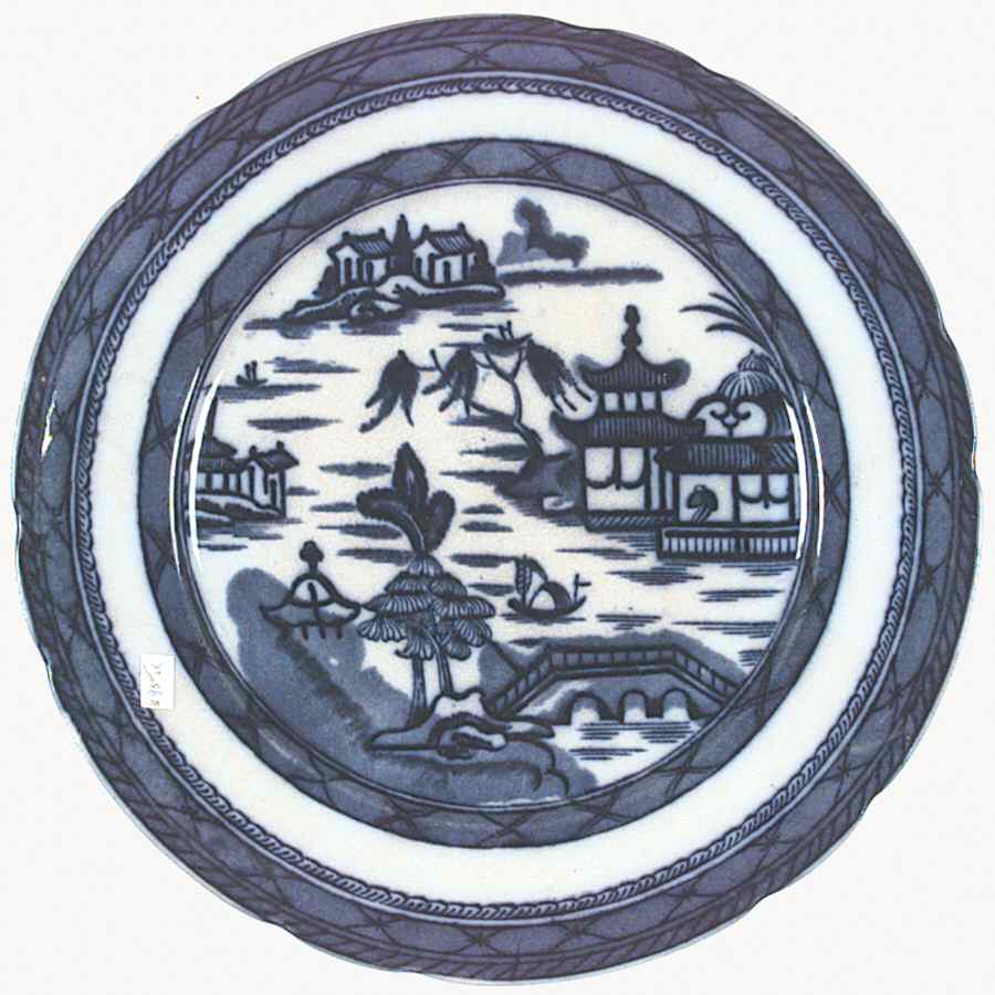 Canton Willow Blue Dinner Plate by Ashworth Bros-1