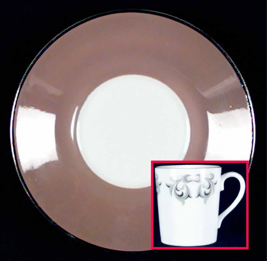 Adelphi Flat Demitasse Cup & Saucer Set by Adderley-1
