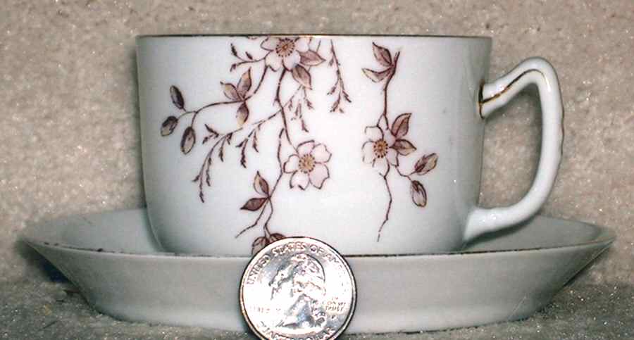 AUS257 Flat Cup & Saucer Set by Austria-1