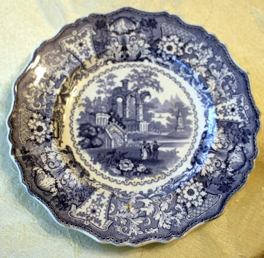 Delphi Rim Soup Bowl by Adams China-1