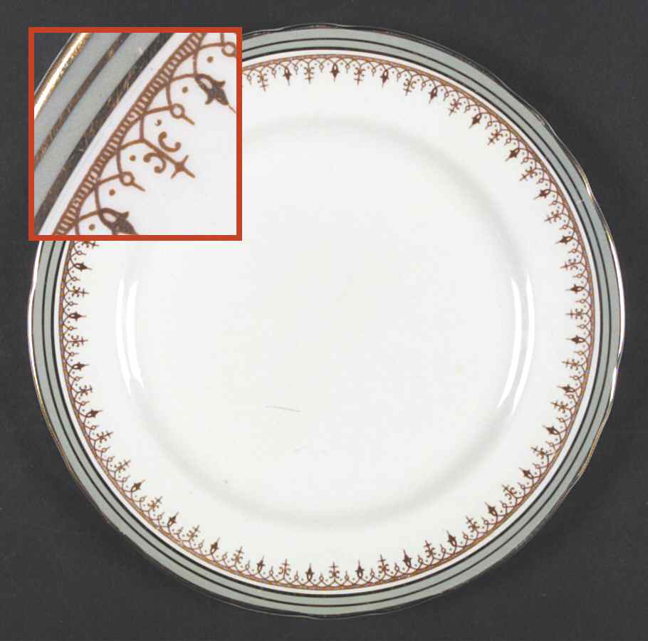 Durham Nile Green Luncheon Plate by John  Aynsley & Sons-1