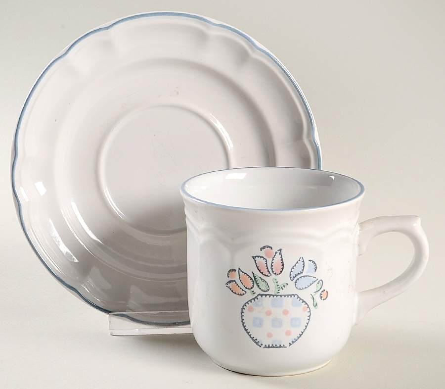 ATY1 Flat Cup & Saucer Set by American Tapestry-1