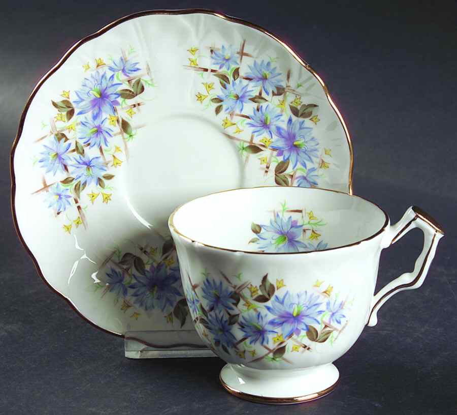 AYN84 Footed Cup & Saucer Set by John  Aynsley & Sons-1