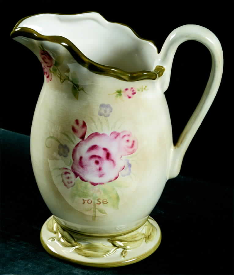 Cheri's Roses 48 Oz Pitcher by 222 Fifth (PTS)-1