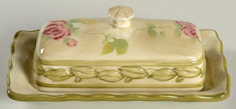 Cheri's Roses 1/4 Lb Covered Butter by 222 Fifth (PTS)-1