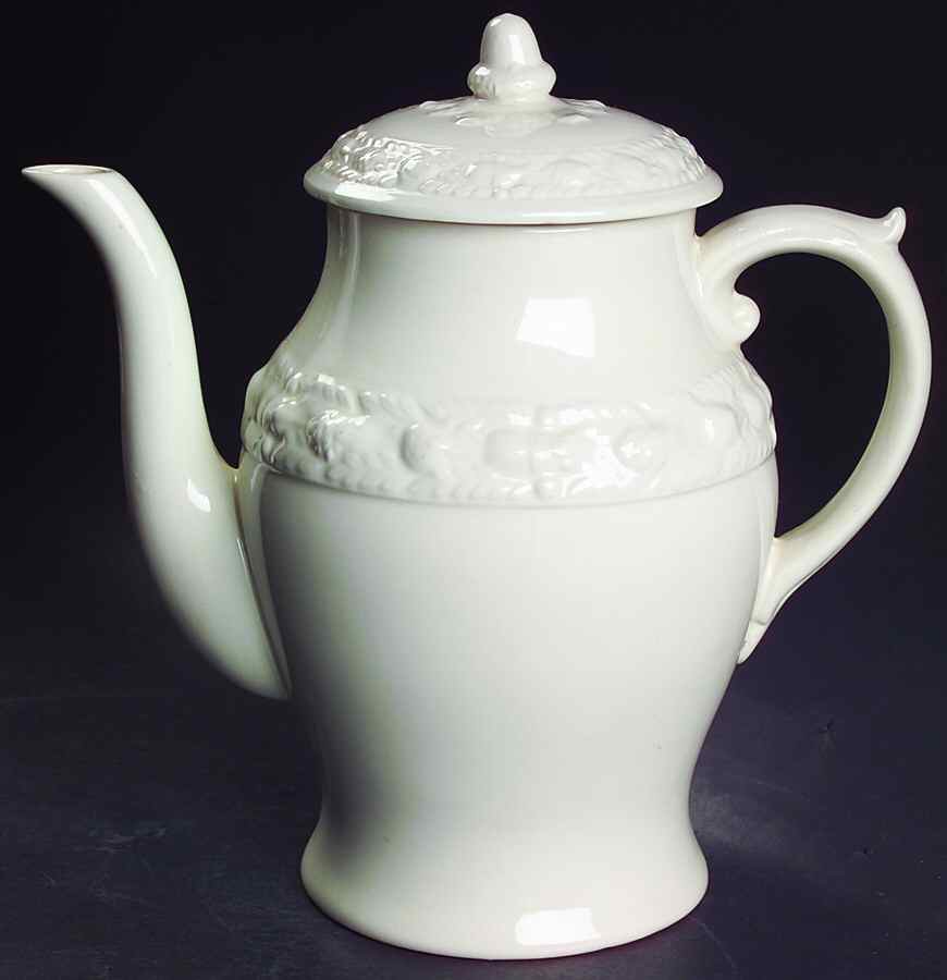 Della Robia Off White (Micratex) Coffee Pot & Lid by Adams China-1