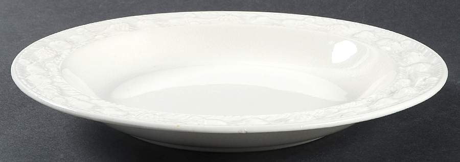 Della Robia Off White (Micratex) Rim Soup Bowl by Adams China-1