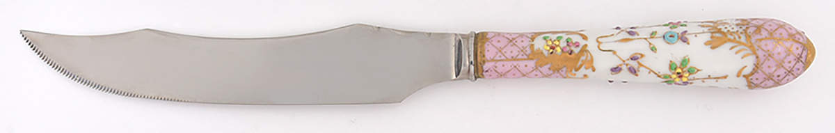 Floraine (Pink) Individual Steak Knife by A & E Lewis (Germany)-1