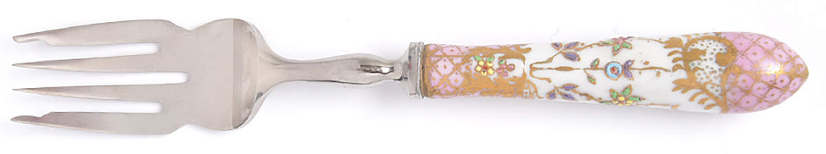 Floraine (Pink) Individual Salad Fork by A & E Lewis (Germany)-1