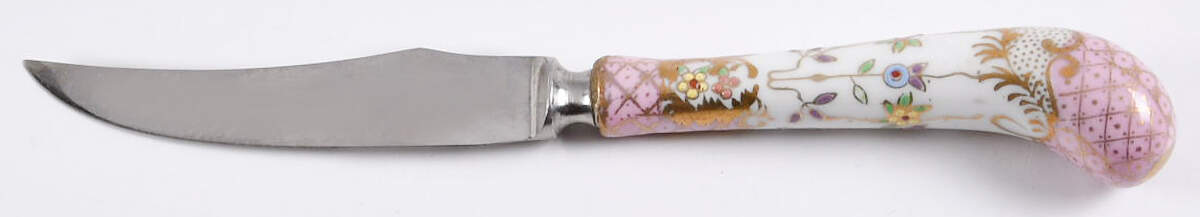 Floraine (Pink) Individual Fruit Knife by A & E Lewis (Germany)-1
