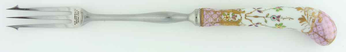 Floraine (Pink) Pickle Fork by A & E Lewis (Germany)-1