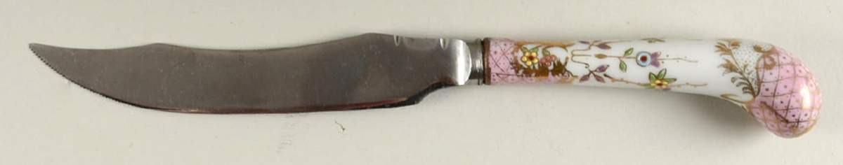 Floraine (Pink) Individual Steak Knife by A & E Lewis (Germany)-1