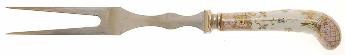Floraine (Pink) Fork-Carving/Stainless Prongs by A & E Lewis (Germany)-1