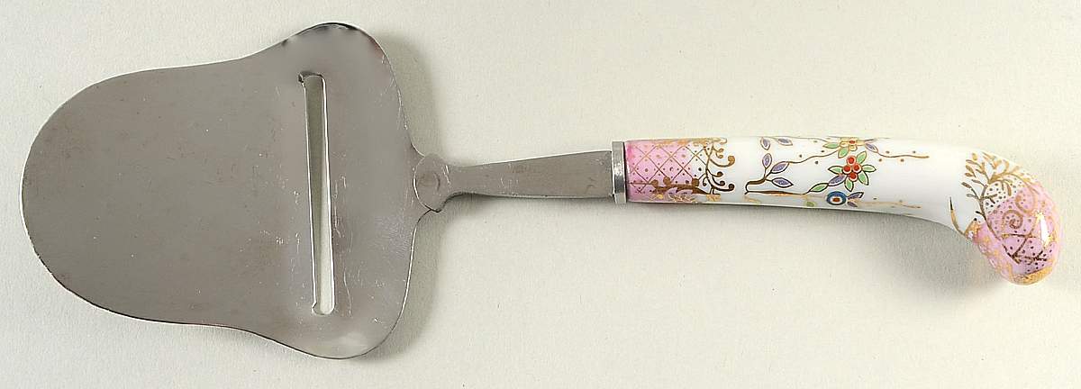 Floraine (Pink) Cheese Plane with Stainless Plane by A & E Lewis (Germany)-1