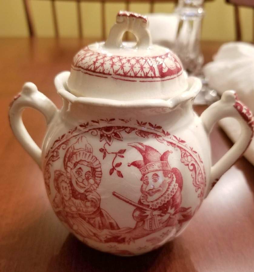 Punch Pink Toy Sugar Bowl & Lid by Allerton's-1