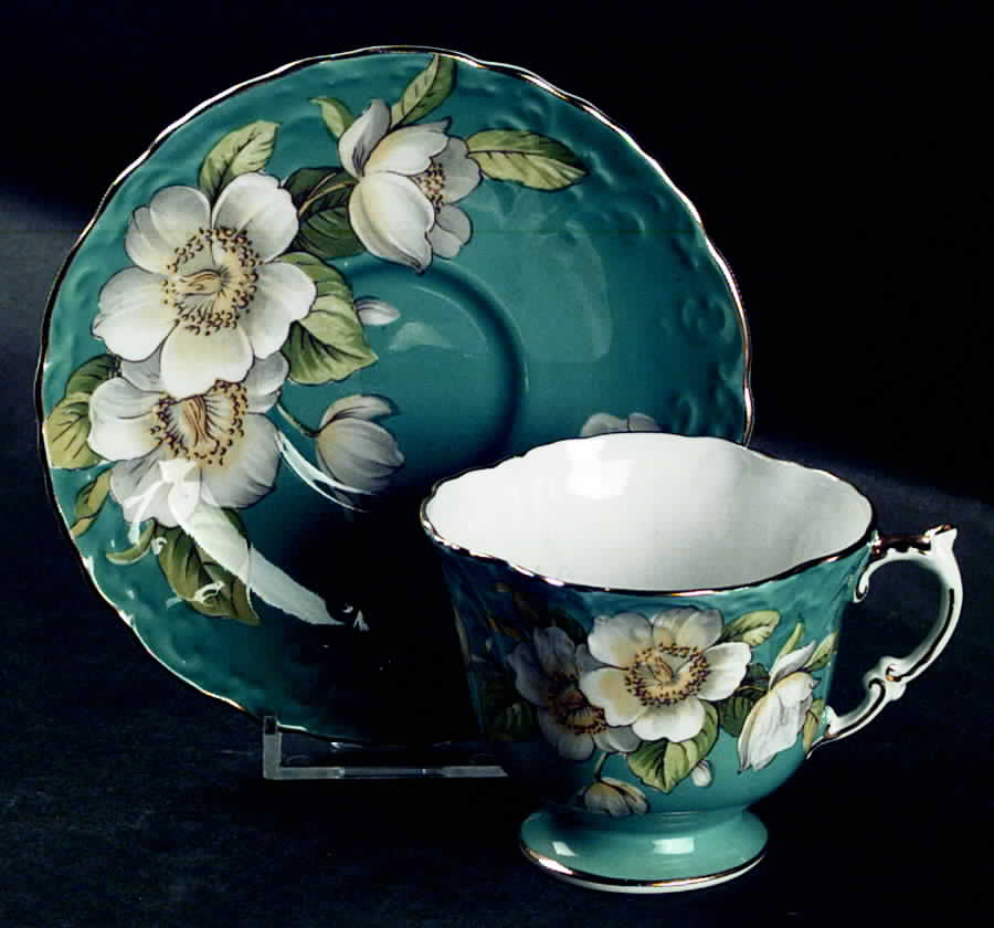C1087 Footed Cup & Saucer Set by John  Aynsley & Sons-1