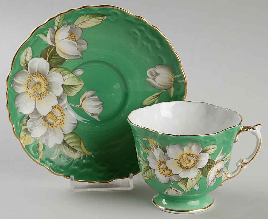 C1087 Footed Cup & Saucer Set by John  Aynsley & Sons-1