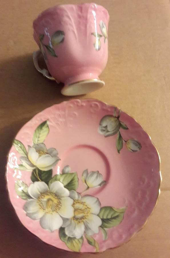 C1087 Footed Cup & Saucer Set by John  Aynsley & Sons-1