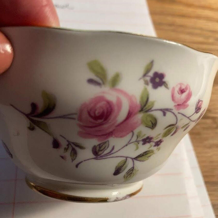 Fragrance (No Ribbed) Open Sugar Bowl by Adderley-1
