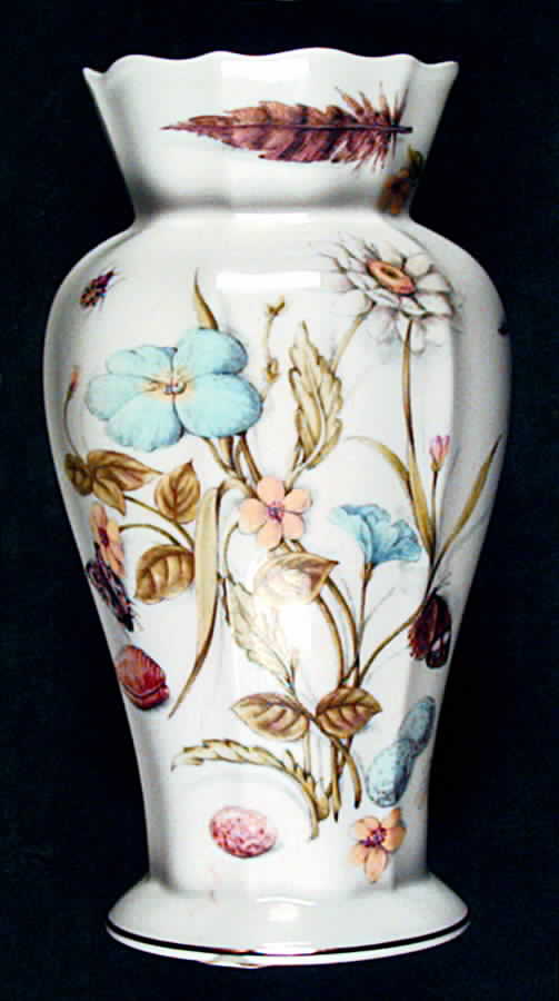 Nature's Delights 9" Edwardian Vase by John  Aynsley & Sons-1