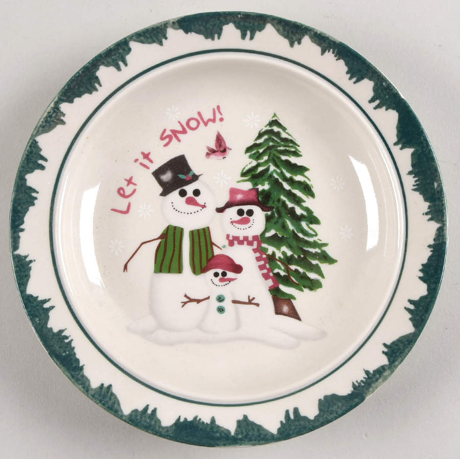 Let It Snow! Salad Plate by Atico Intl USA-1