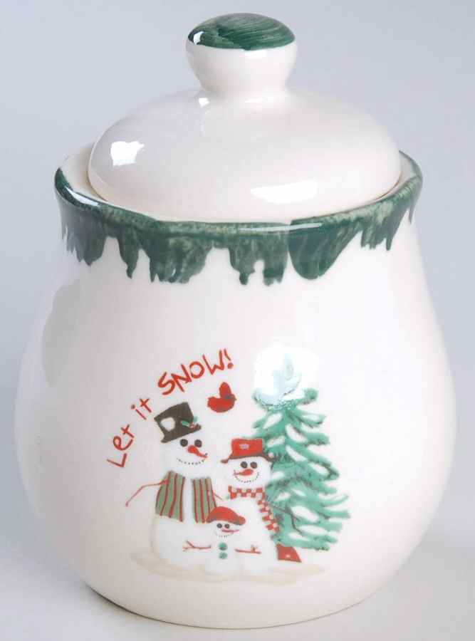 Let It Snow! Sugar Bowl & Lid by Atico Intl USA-1