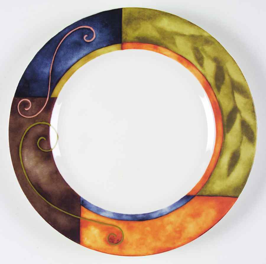 Silk Road Dinner Plate by 222 Fifth (PTS)-1