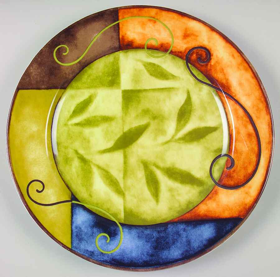 Silk Road 12" Chop Plate (Round Platter) by 222 Fifth (PTS)-1