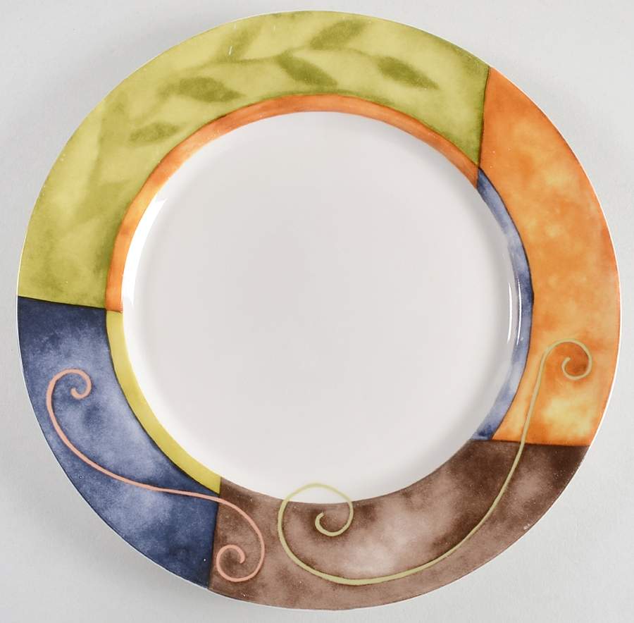 Silk Road Dinner Plate by 222 Fifth (PTS)-1