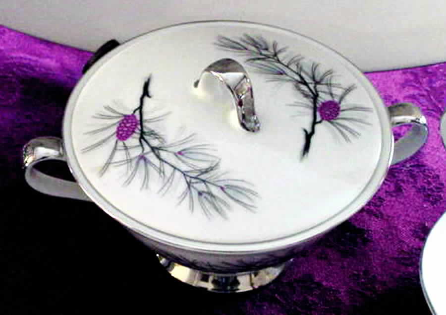 Purple Sage Sugar Bowl & Lid by Arlen-1