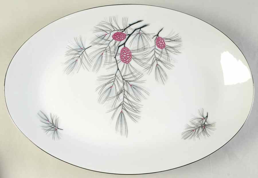 Purple Sage 14" Oval Serving Platter by Arlen-1