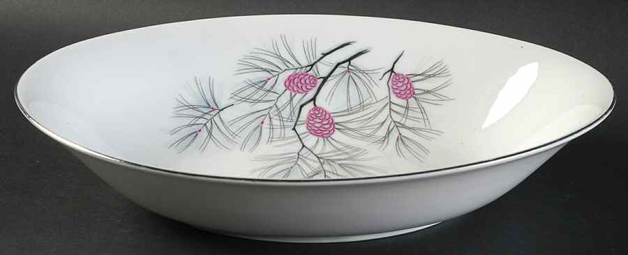 Purple Sage 10" Oval Vegetable Bowl by Arlen-1