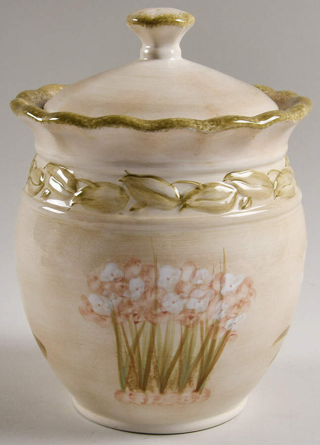 Narcissus Small Canister & Lid by 222 Fifth (PTS)-1