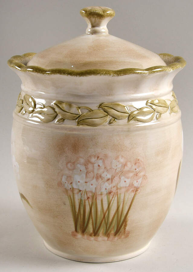 Narcissus Medium Canister & Lid by 222 Fifth (PTS)-1