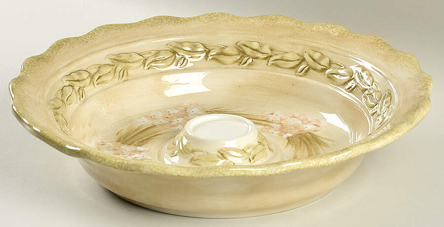 Narcissus Chip Bowl/Plate for Chip & Dip Set by 222 Fifth (PTS)-1