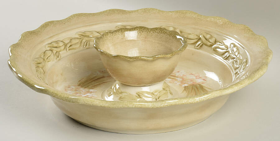 Narcissus (2 Piece) Chip & Dip Set by 222 Fifth (PTS)-1