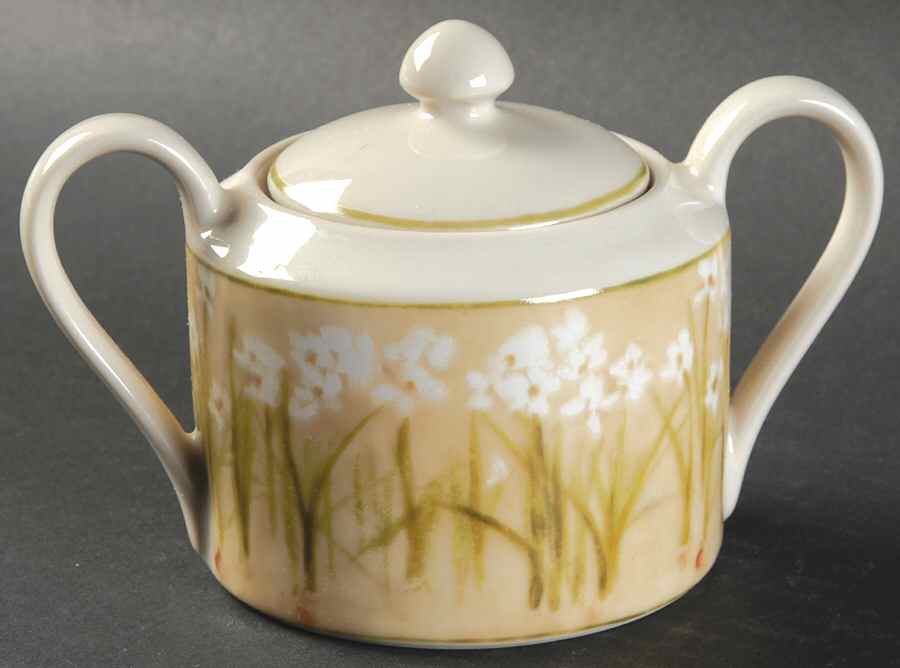 Narcissus Sugar Bowl & Lid by 222 Fifth (PTS)-1