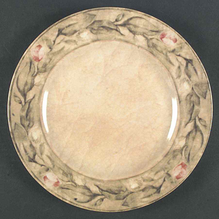 Rose Bouquets Dinner Plate by 222 Fifth (PTS)-1