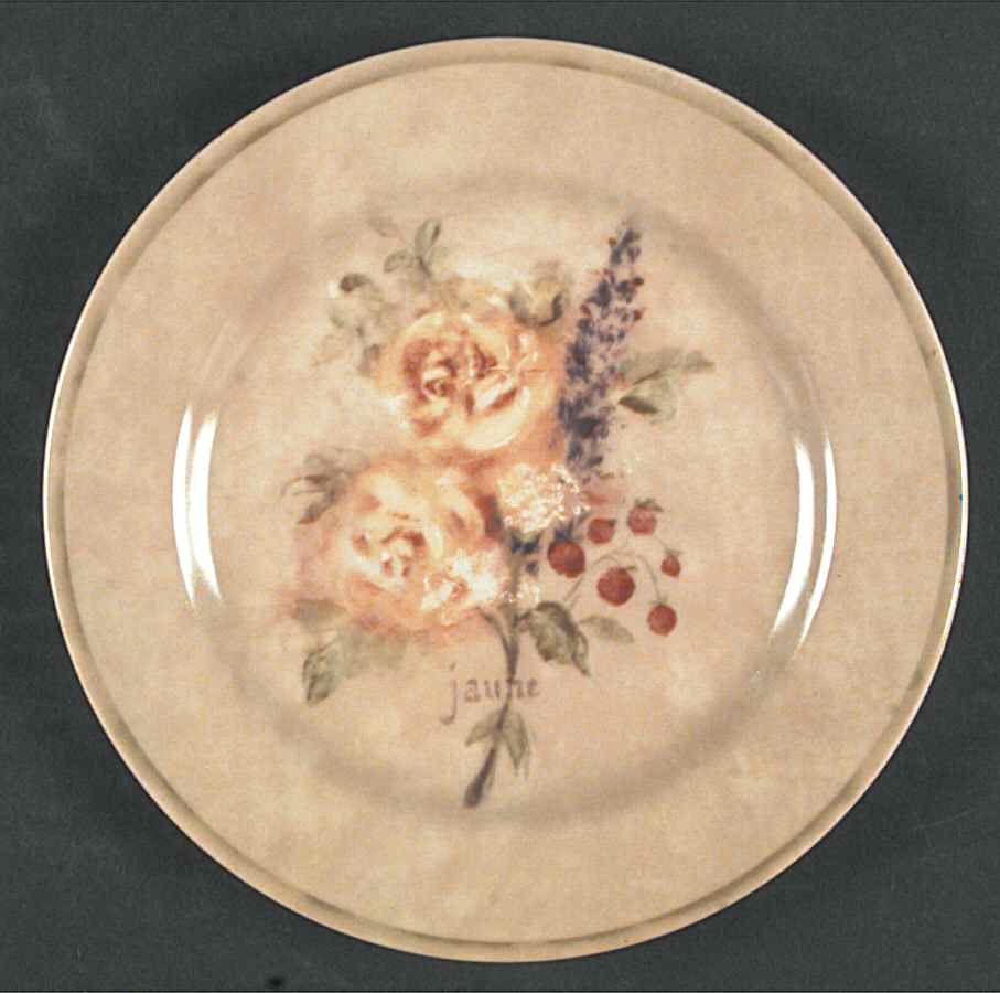 Rose Bouquets Salad Plate by 222 Fifth (PTS)-1