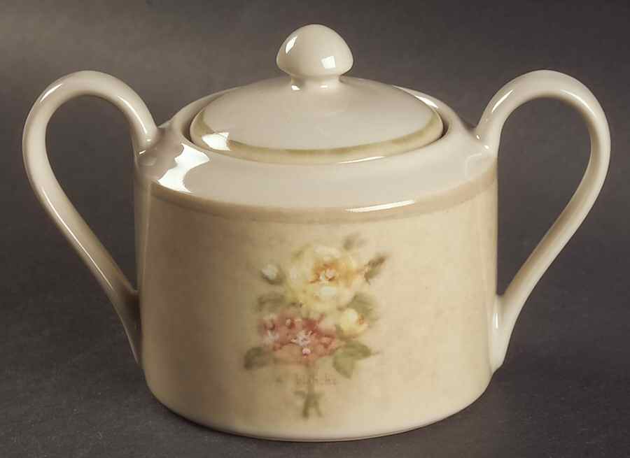Rose Bouquets Sugar Bowl & Lid by 222 Fifth (PTS)-1