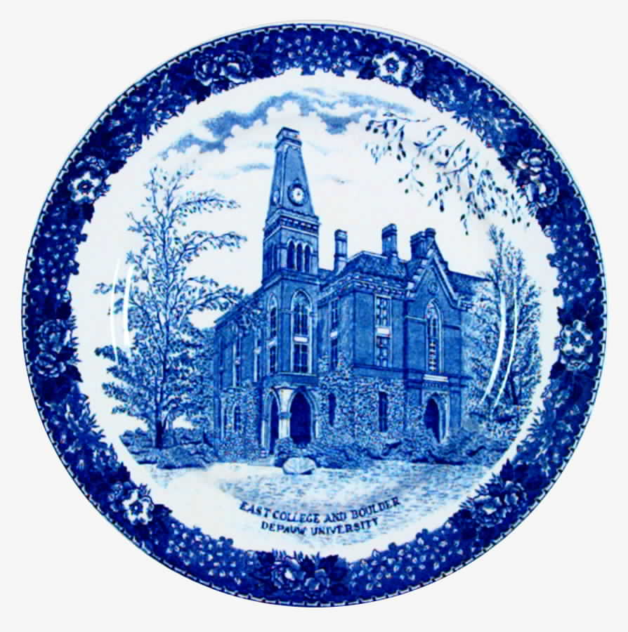 Depauw University Bread & Butter Plate by Adams China-1