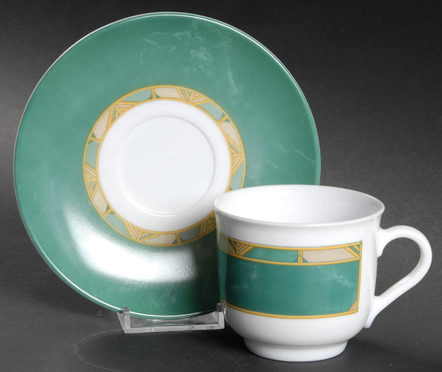 Cortina Flat Cup & Saucer Set by Arcopal-1