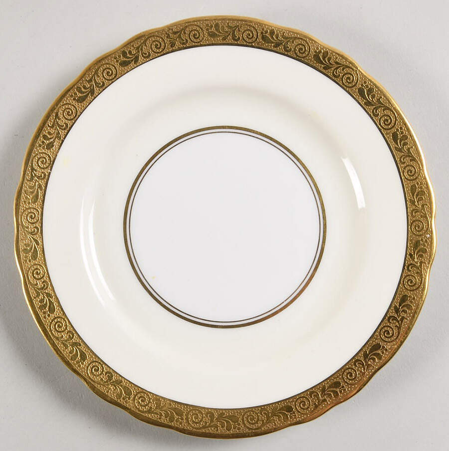 Helene Ivory (Scalloped) Bread & Butter Plate by John  Aynsley & Sons-1