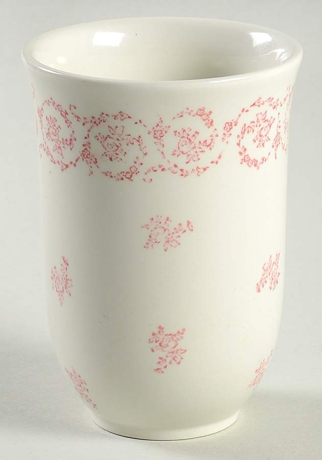 Normandy Rose (Pink Blue) China Bathroom Tumbler by Laura Ashley-1